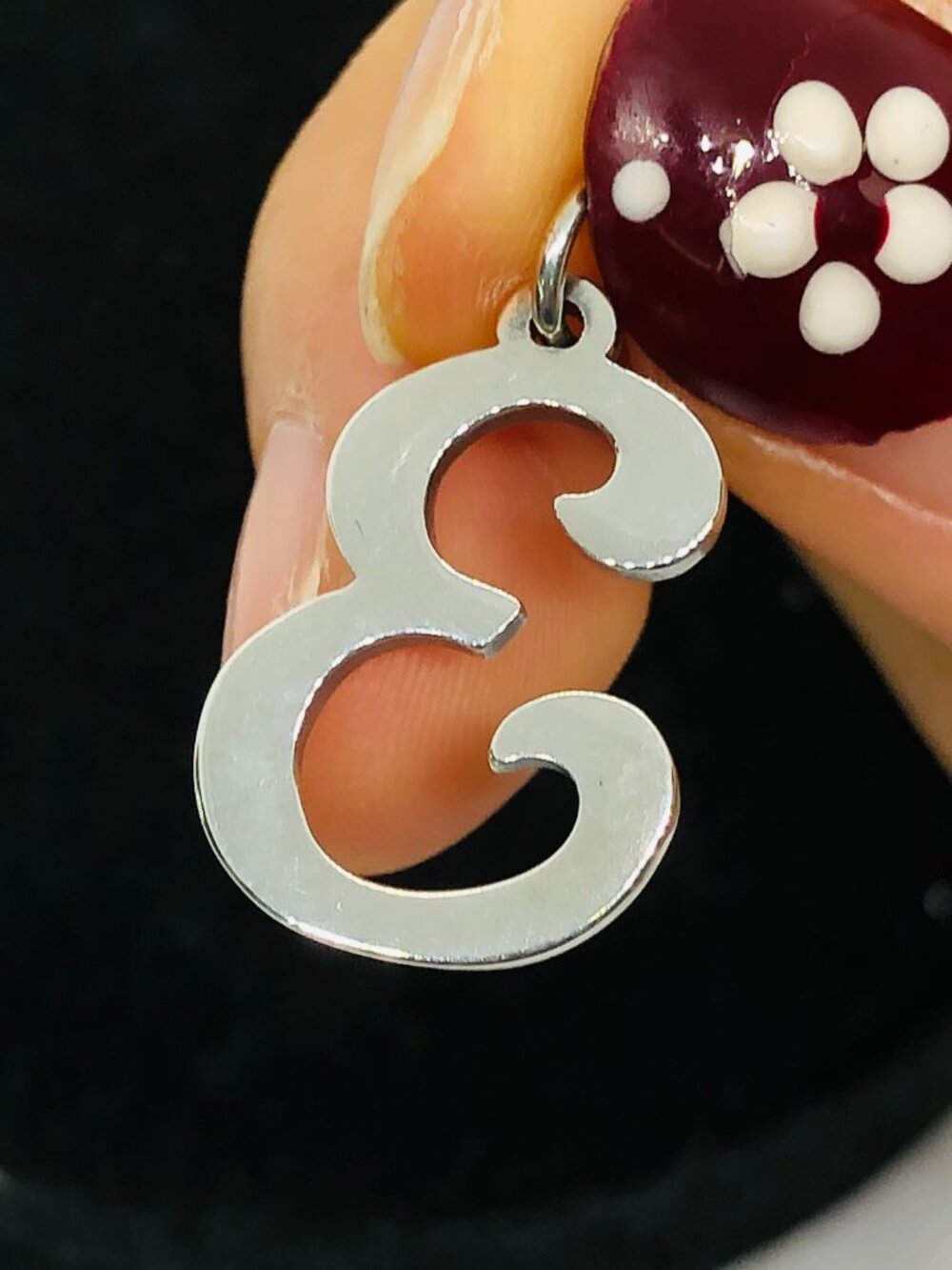 James Avery Large Script Initial E Charm